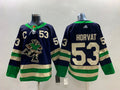 Men's Vancouver Canucks Bo Horvat #53 Blue Breakaway Jersey1