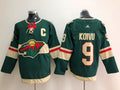 Men's Minnesota Wild Mikko Koivu #9 Green Home Breakaway Player Jersey1