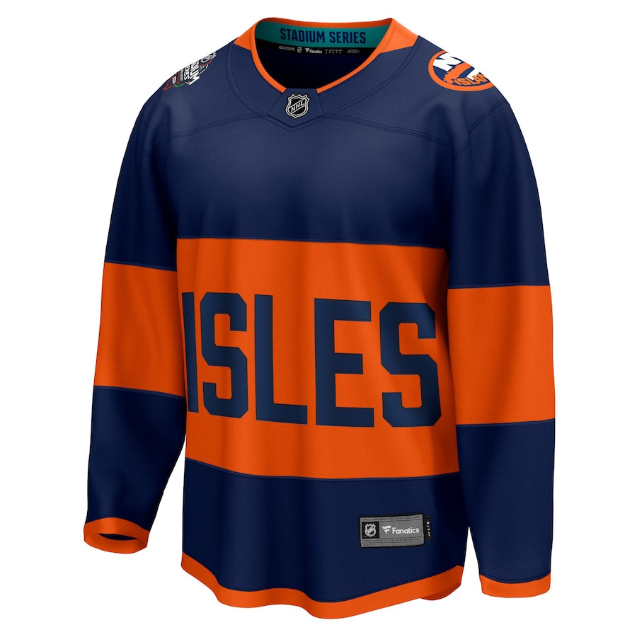 New York Islanders   2024 NHL Stadium Series Breakaway Jersey ��������������������������������������������������������������������������������� Navy