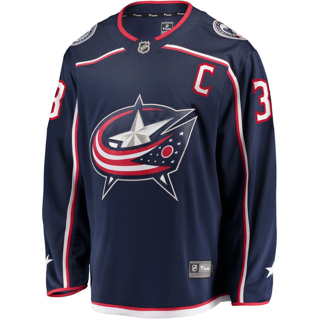 Boone Jenner Columbus Blue Jackets Home Captain Patch Breakaway  Jersey - Navy