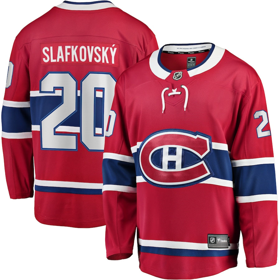 Juraj Slafkovsky Montreal Canadiens   Home Premier Breakaway  Jersey - Red