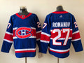 Men's Montreal Canadiens Alexander Romanov #27 Blue Player Game Jersey1