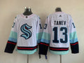 Men's Seattle Kraken Brandon Tanev #13 White Home Breakaway Player Jersey1