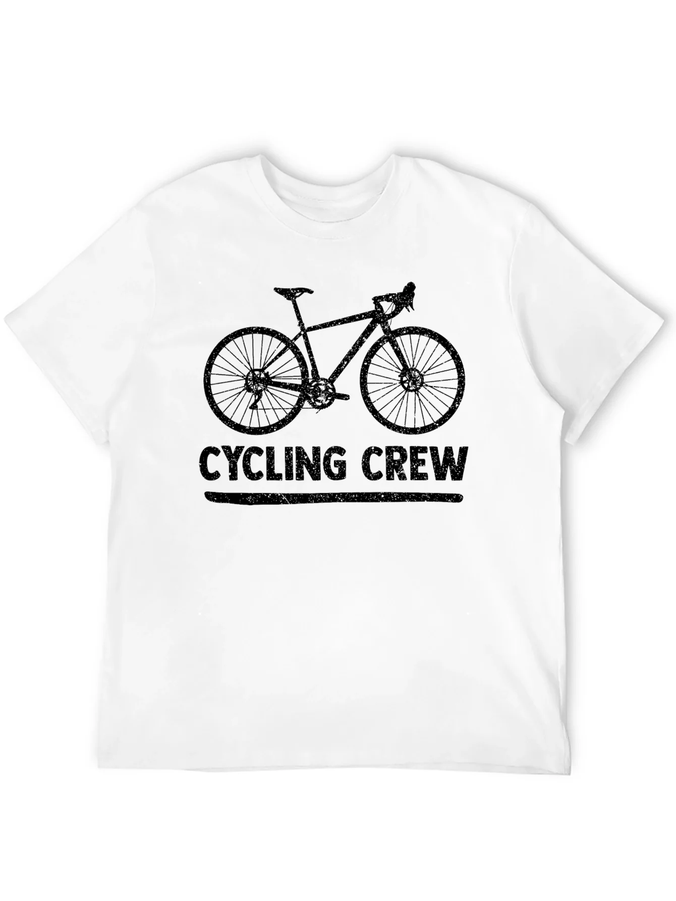 Cycling Crew Black Graphic Tee Shirt