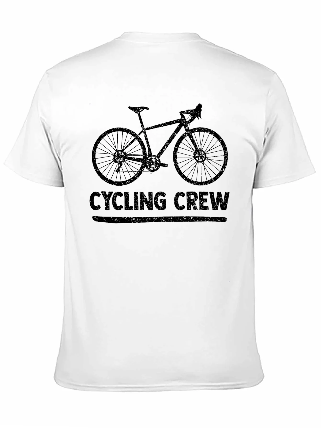 Cycling Crew Black Graphic Tee Shirt