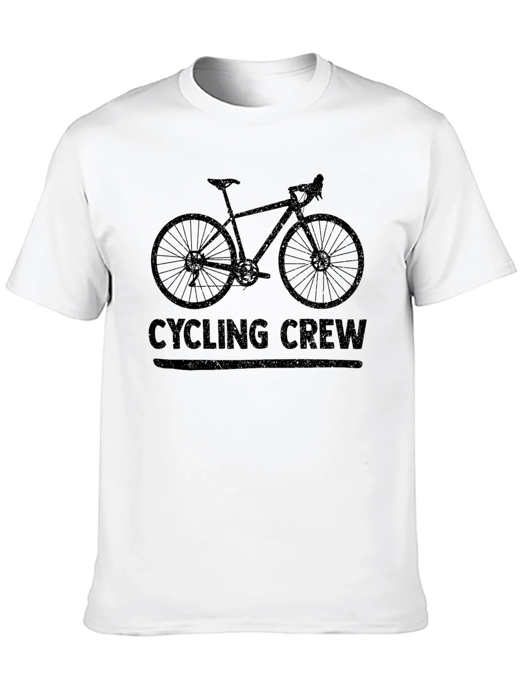 Cycling Crew Black Graphic Tee Shirt