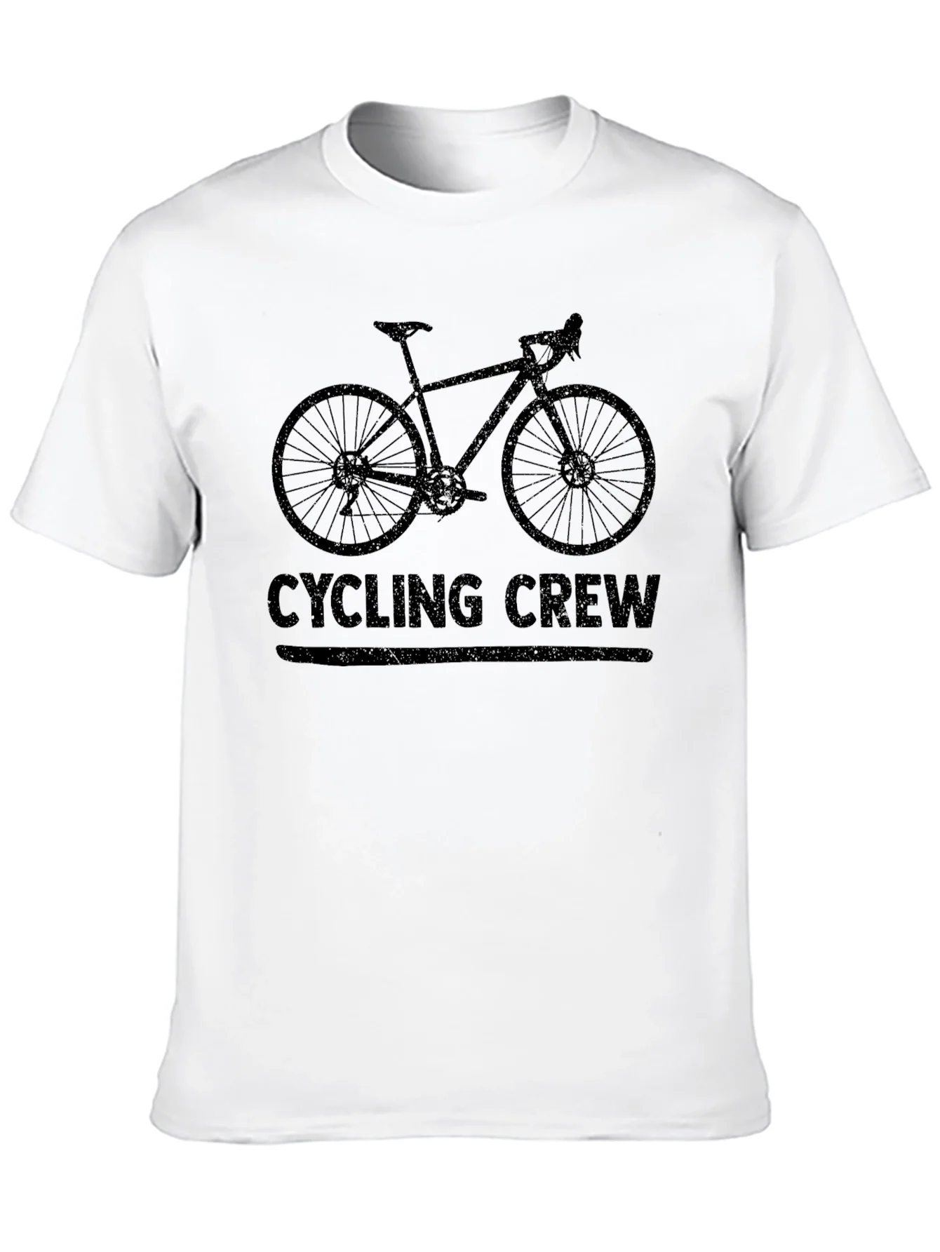 Cycling Crew Black Graphic Tee Shirt