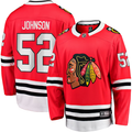 Men's Chicago Blackhawks Reese Johnson #52 Red Home Breakaway Player Jersey1