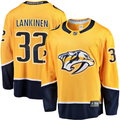 Men's Nashville Predators Kevin Lankinen #32 Gold Home Breakaway Player Jersey1
