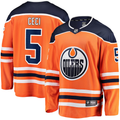 Men's Edmonton Oilers Cody Ceci #5 Orange Home Breakaway Player Jersey1