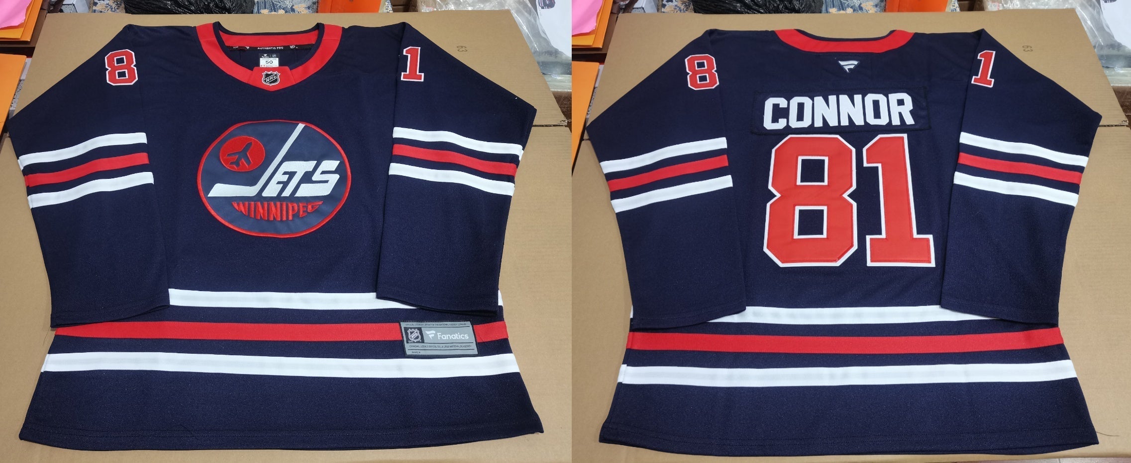 Men's Winnipeg Jets Kyle Connor #81 Blue Game Jersey1