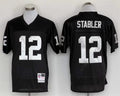 Men's Oakland Raiders Ken Stabler Mitchell & Ness Black Legacy Replica Jersey1