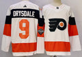 Men's Philadelphia Flyers Jamie Drysdale #9 White Player Jersey1