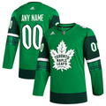 Men's Toronto Maple Leafs Kelly Green St. Patrick's Day Authentic Custom Jersey1