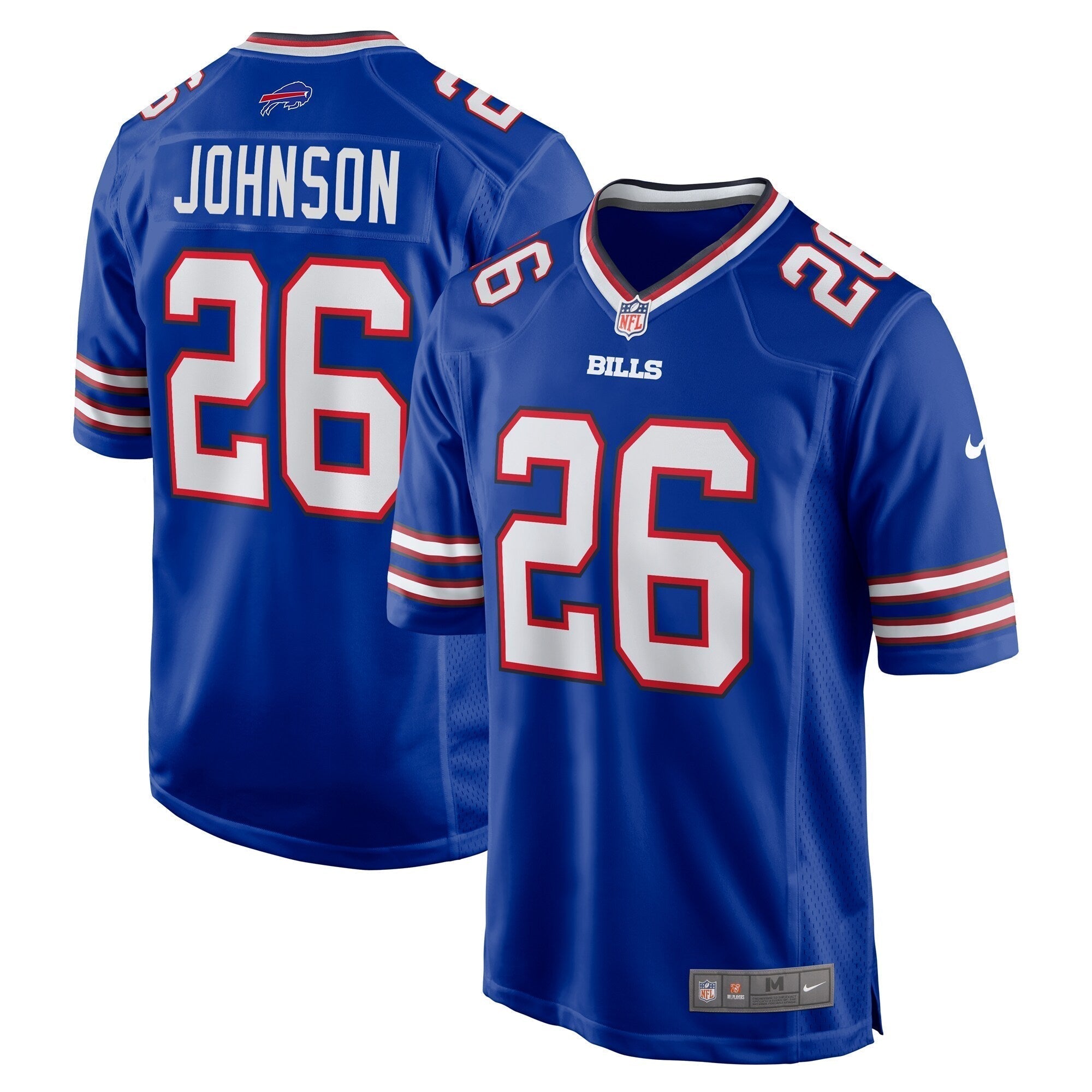 Ty Johnson Buffalo Bills Nike Team Game Jersey - Royal