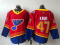 Men's St. Louis Blues Torey Krug #47 Red Breakaway Player Jersey1
