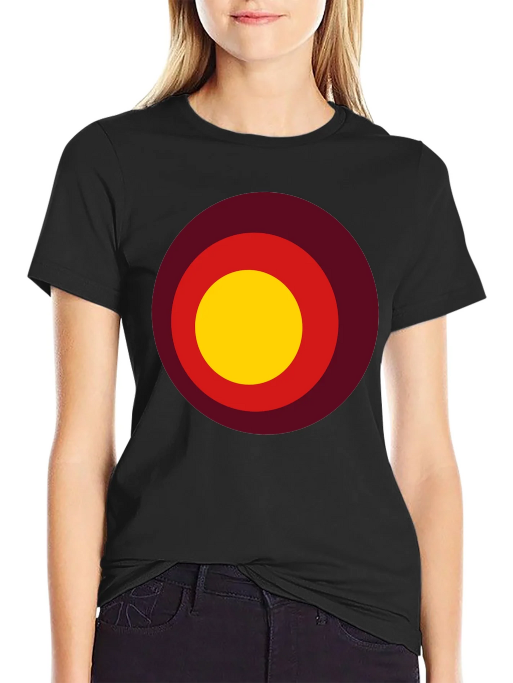 Retro Target Tee - Mens Black Graphic T-Shirt