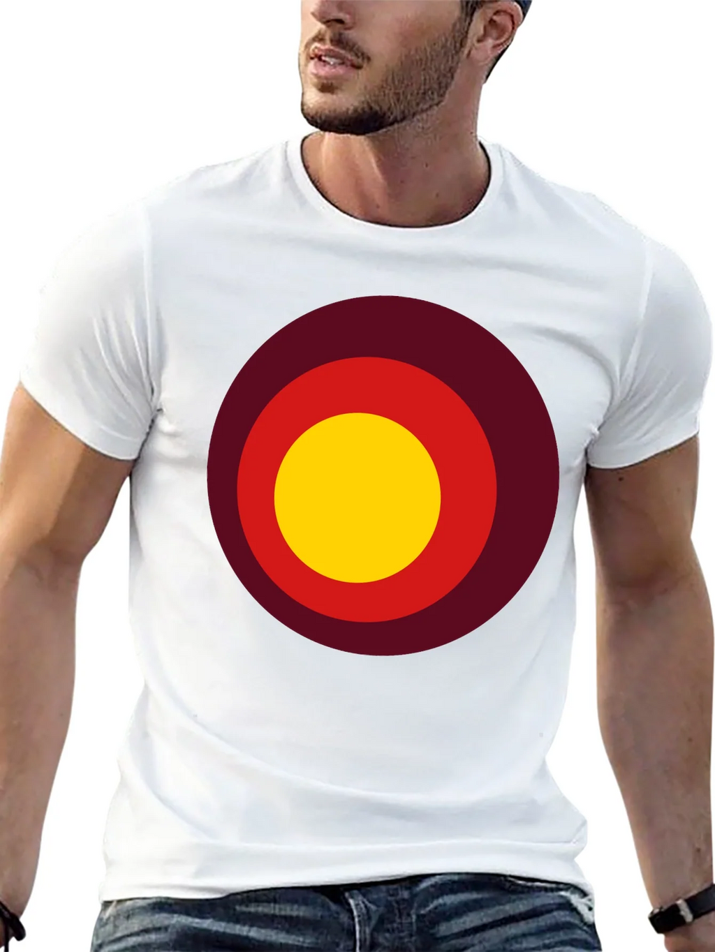 Retro Target Tee - Mens Black Graphic T-Shirt