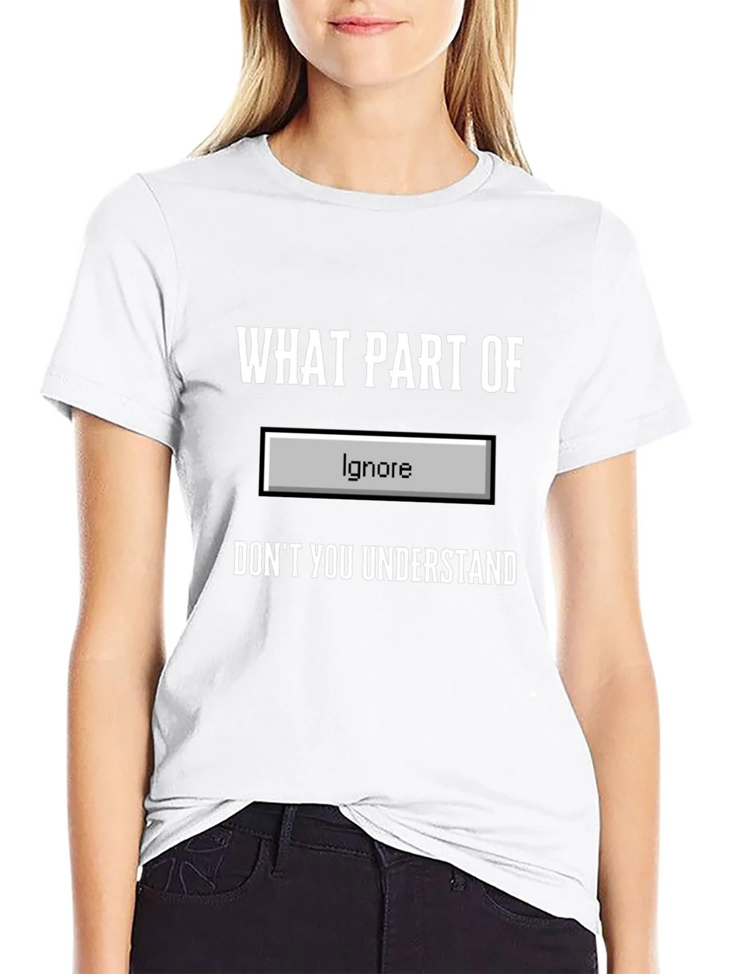 Funny Ignore Button T-Shirt