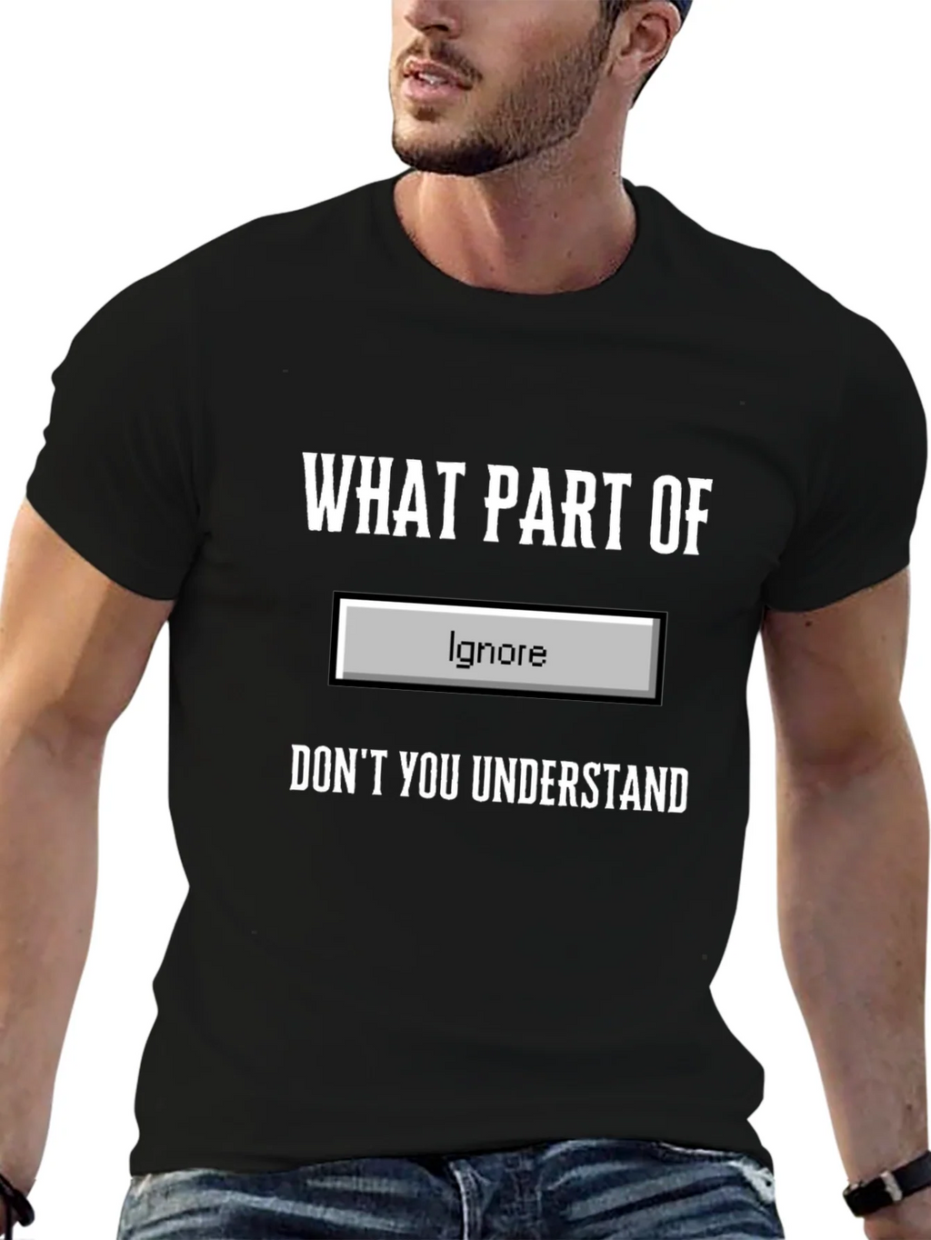 Funny Ignore Button T-Shirt