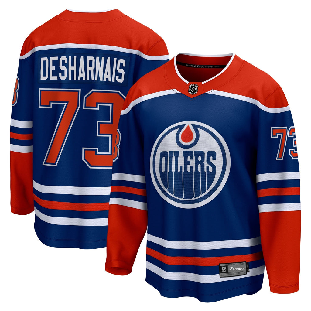 Vincent Desharnais Edmonton Oilers   Home Premier Breakaway  Jersey - Royal