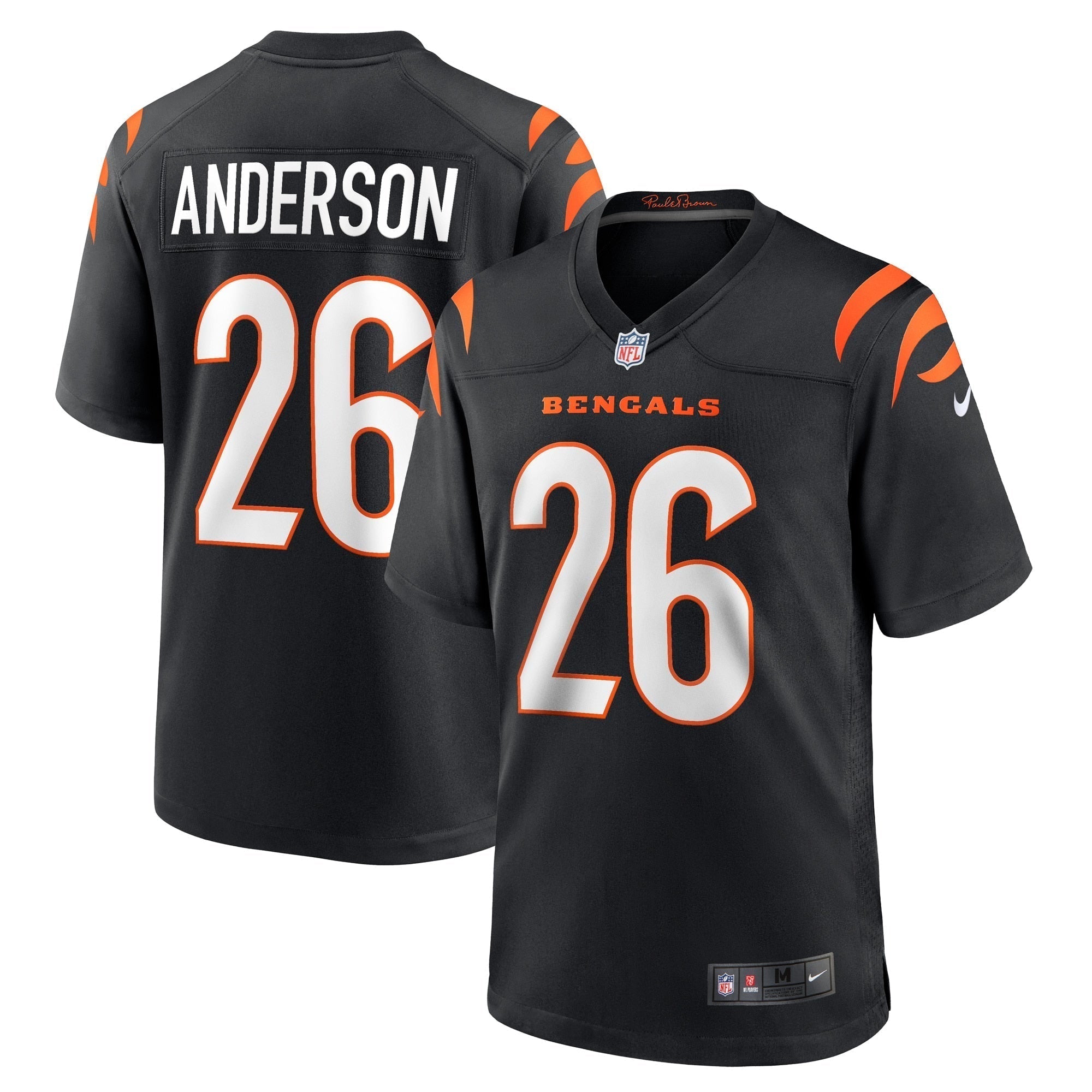 Tycen Anderson Cincinnati Bengals Nike Game   Jersey - Black