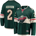 Men's Minnesota Wild Calen Addison #2 Green Home Breakaway Player Jersey1
