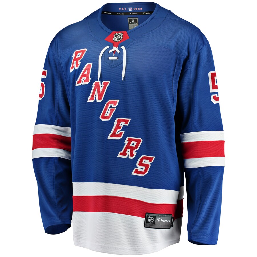 Chad Ruhwedel New York Rangers   Home Premier Breakaway  Jersey - Blue