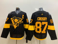 Men's Pittsburgh Penguins sidney crosby  #87 Black Player Jersey1