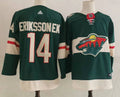 Men's Minnesota Wild Joel Eriksson Ek #14 Green Home Breakaway Player Jersey1
