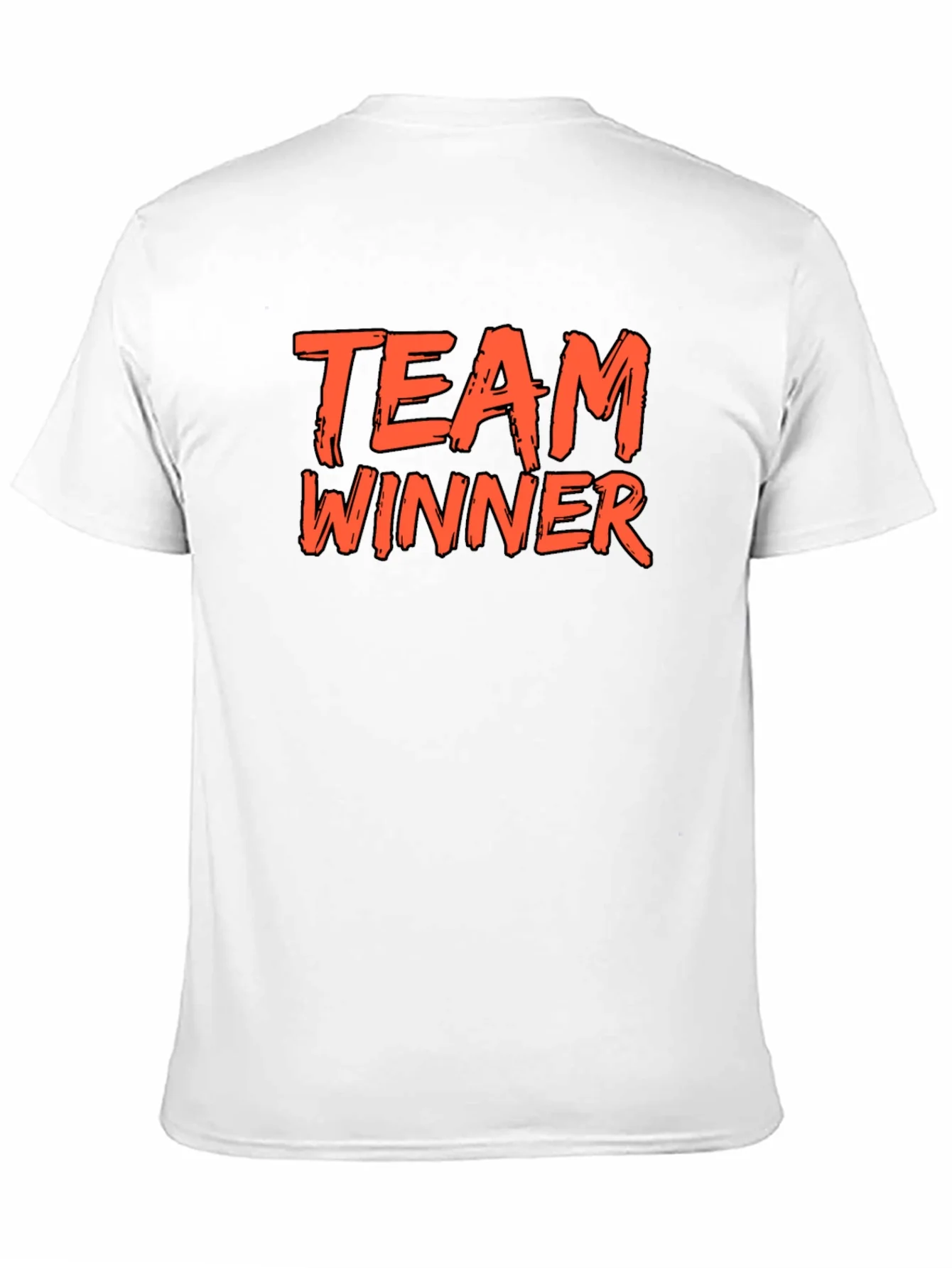 Team Winner Graphic Tee - Black Cotton T-Shirt