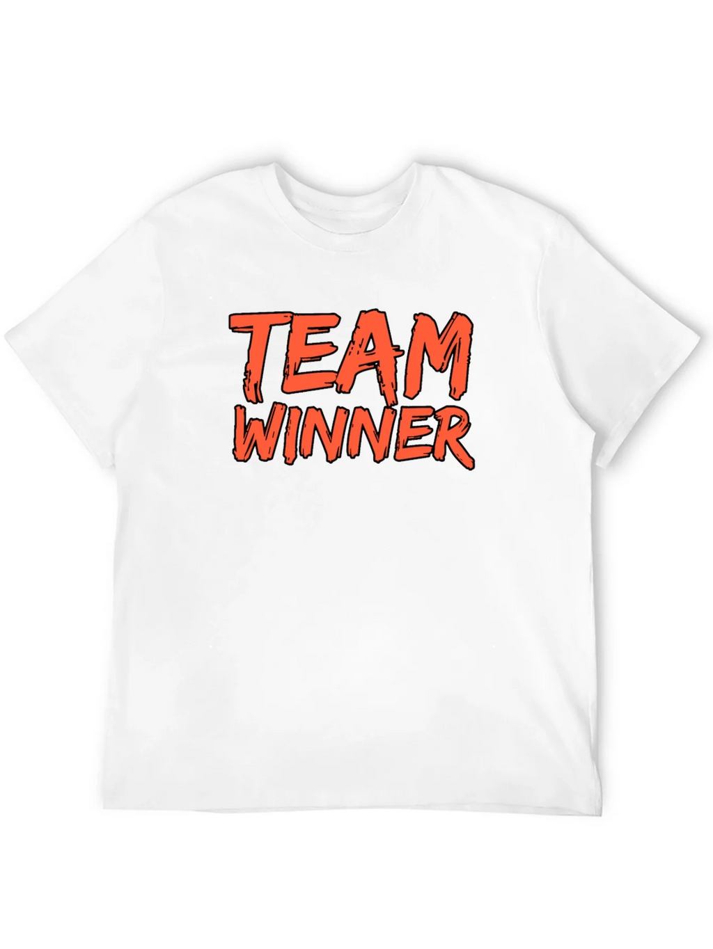 Team Winner Graphic Tee - Black Cotton T-Shirt