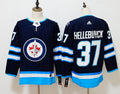 Men's Winnipeg Jets Connor Hellebuyck #37 Navy Home Breakaway Player Jersey1