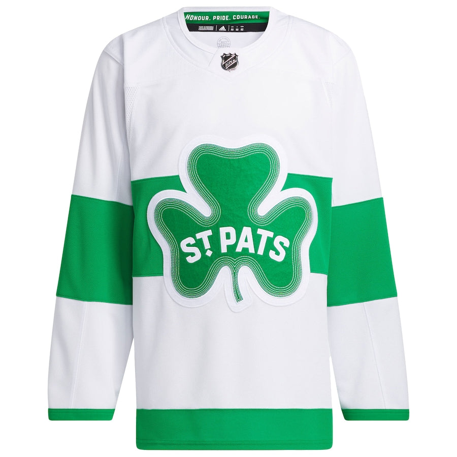 Toronto Maple Leafs   St. Patricks Alternate Primegreen   Jersey - White
