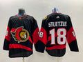 Men's Ottawa Senators Tim Stutzle #18 Black Player Game Jersey1