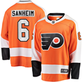 Men's Philadelphia Flyers Travis Sanheim #6 Orange Player Game Jersey1