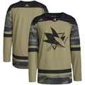 Men's San Jose Sharks Camo Military Appreciation Team Authentic Practice Blank Jersey1