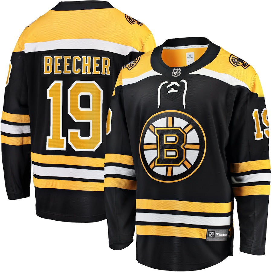 John Beecher Boston Bruins   Home Premier Breakaway  Jersey - Black