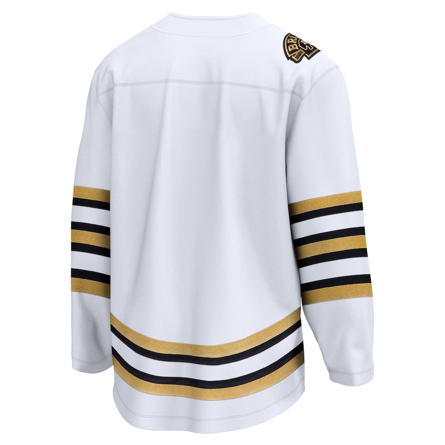 Boston Bruins   100th Anniversary Premier Breakaway Jersey - White