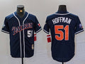 Men's San Diego Padres Trevor Hoffman #51 Navy Replica Player Jersey1