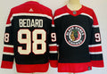 Men's Chicago Blackhawks Connor Bedard #98 Black Game Jersey1