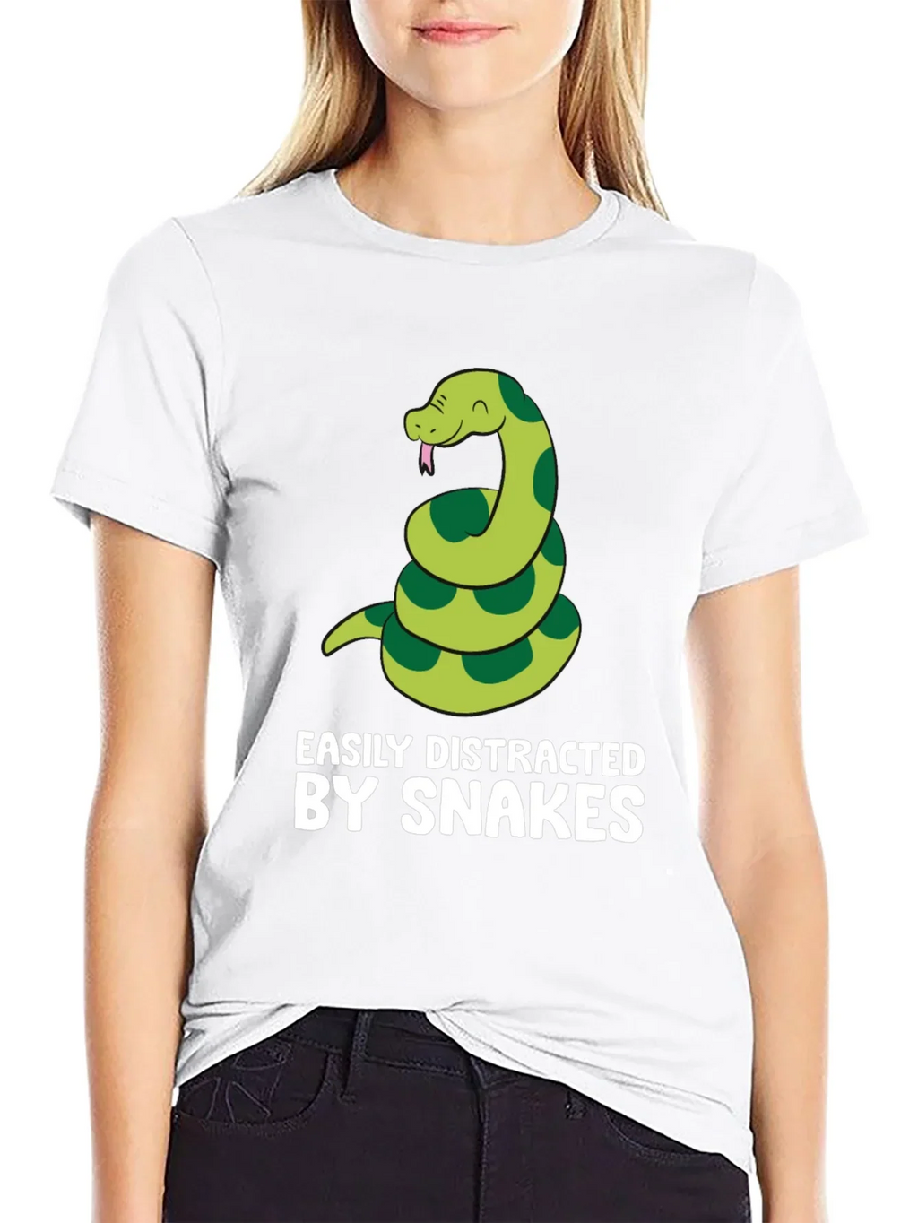 Easily Distracted By Snakes Graphic T-Shirt