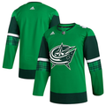 Men's Columbus Blue Jackets Kelly Green 2023 St. Patrick's Day Primegreen Authentic Blank Jersey1