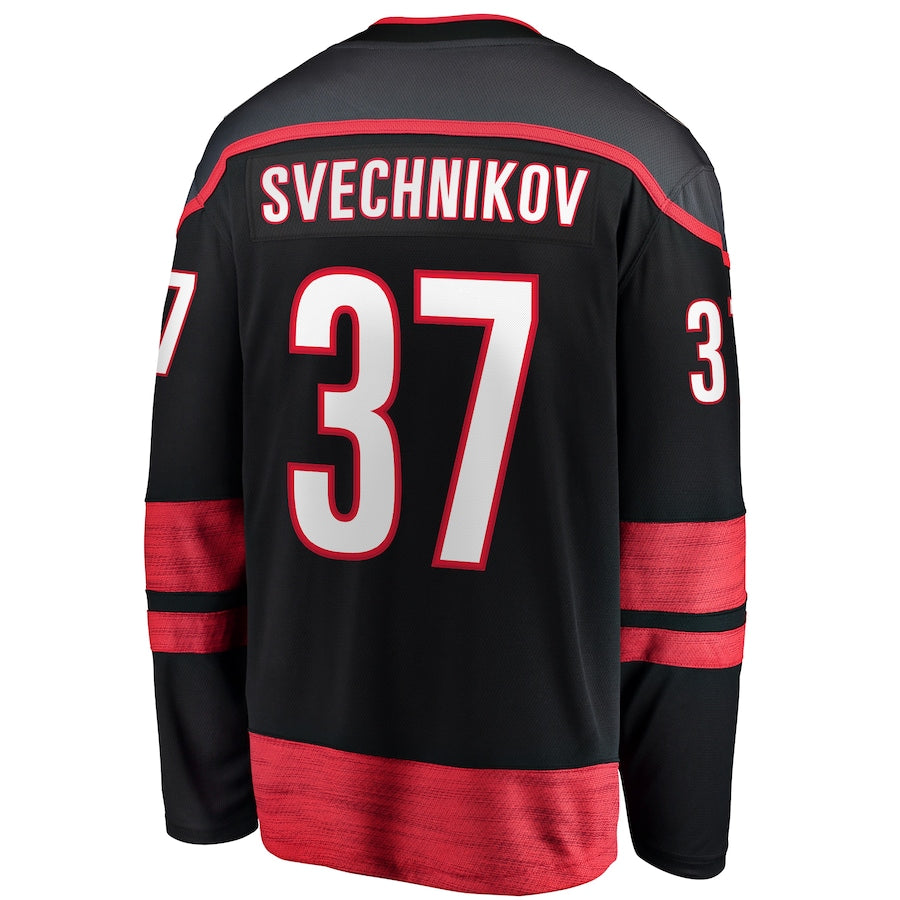 Andrei Svechnikov Carolina Hurricanes   Home Breakaway Jersey - Black