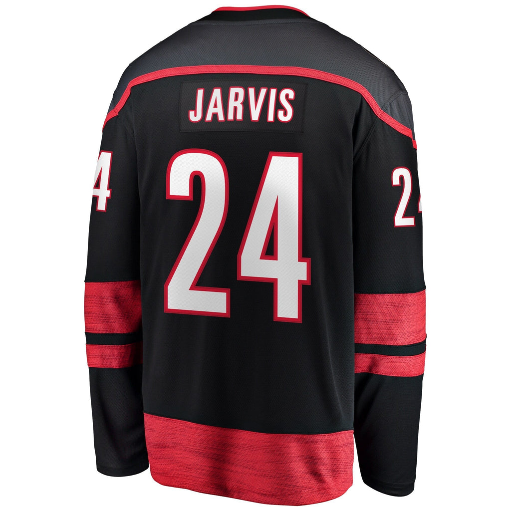 Seth Jarvis Carolina Hurricanes   Home Breakaway Jersey - Black