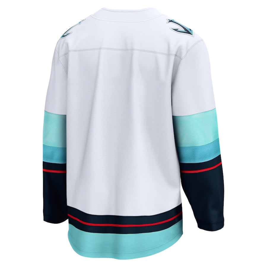 Men's Seattle Kraken Fanatics White Away Breakaway Jersey