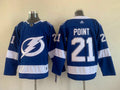Men's Tampa Bay Lightning Brayden Point #21 Blue Home Breakaway Player Jersey1