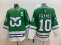 Men's Carolina Hurricanes Ron Francis #10 Green Home Breakaway Player Jersey1
