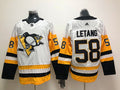 Men's Pittsburgh Penguins Kris Letang #58 White Player Game Jersey1