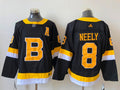 Men's Boston Bruins Cam Neely #8 Black Replica Player Jersey1